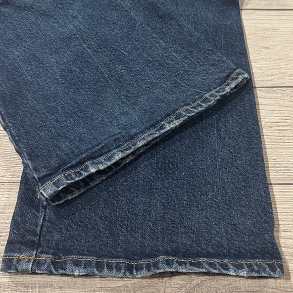 Wrangler Women's WESTWARD High Rise Boot Cut Jeans in Dark Blue Size 30x34 - Picture 6 of 7